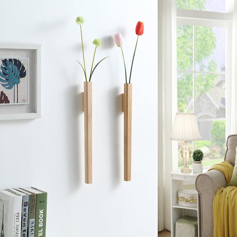 Wooden Wall Point Vase