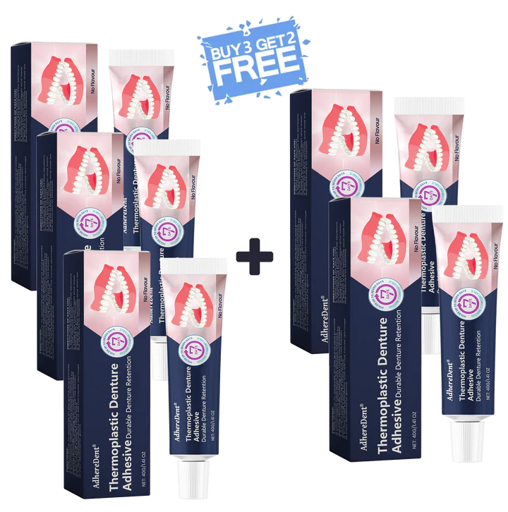 AdhereDent® Thermoplastic Denture Adhesive ⏳ Durable Denture Retention