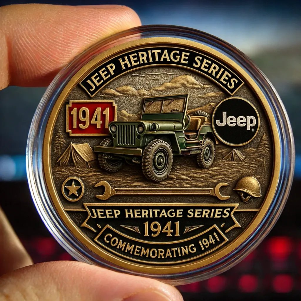 🔥Limited Edition🎁1941 Jeep Commemorative Coin