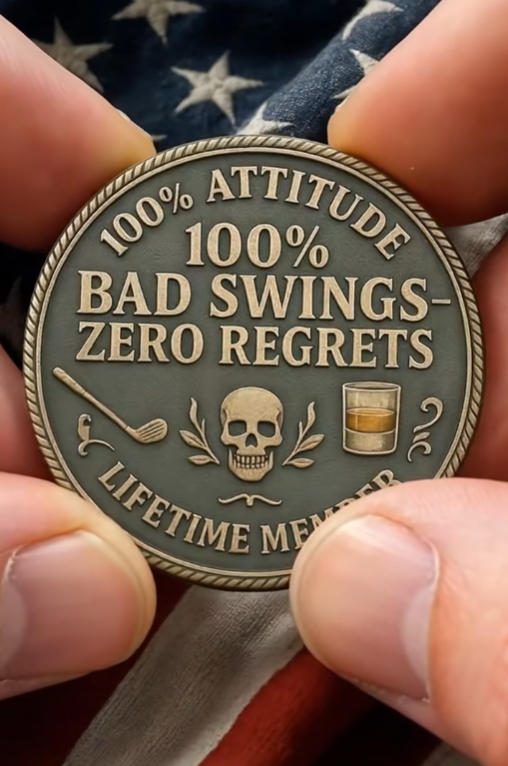 Over Par Old Bastards Golf Coin