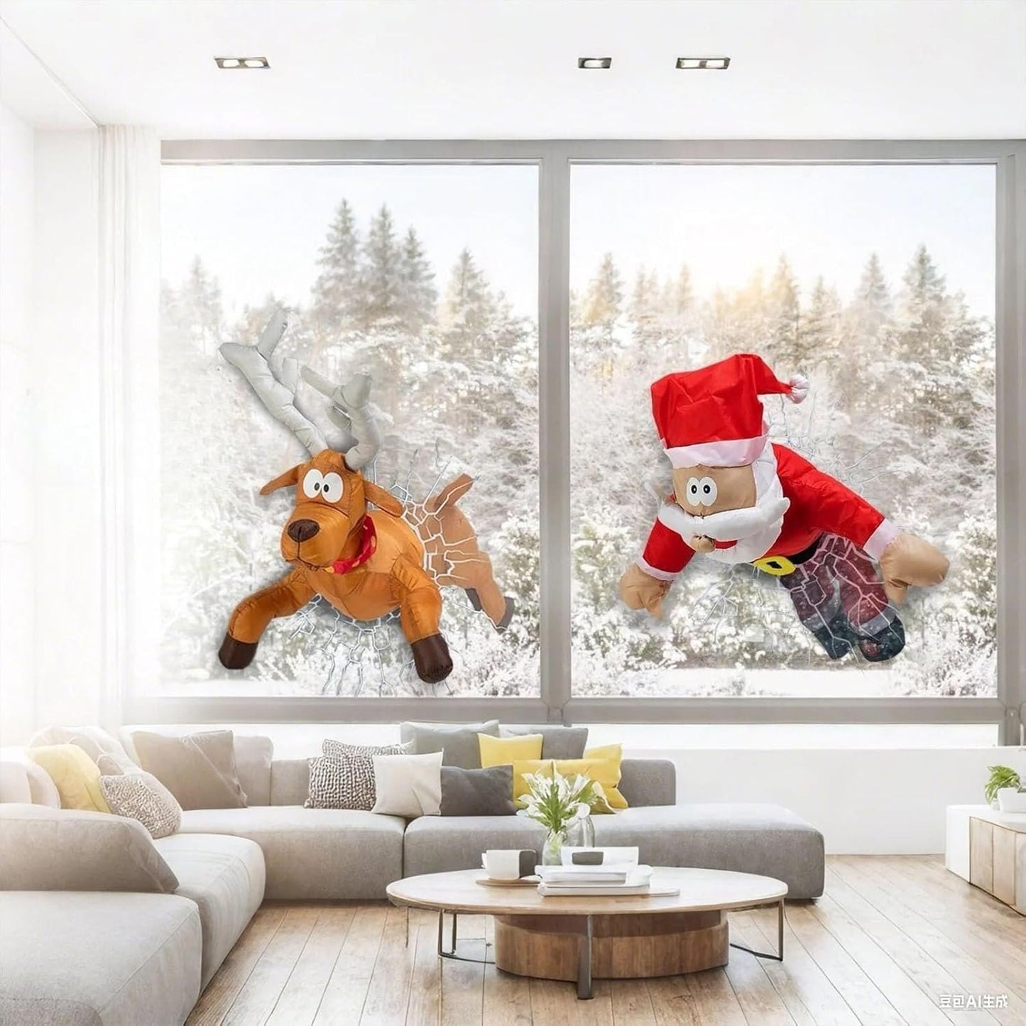 🦌🎅Crashing Reindeer & Santa Set
