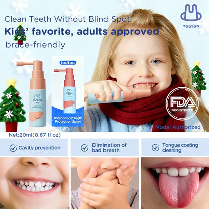 Kids Oral Spray Toddler Toothpaste Helper Natural Cavity Defense & Fresh Breath