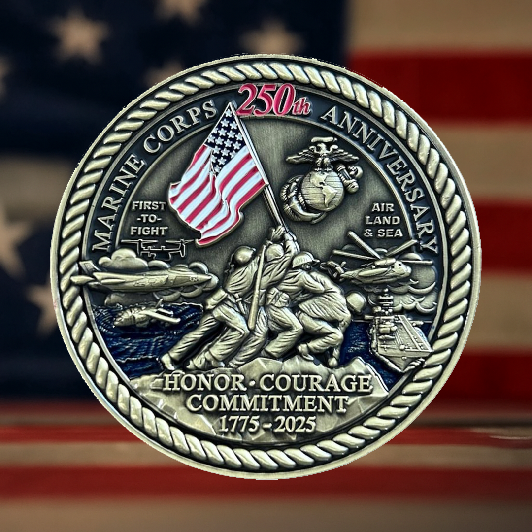 🔥🔥🔥LAST DAY 67%OFF-🪖 United States Marine Corps 250th Anniversary Challenge Coin