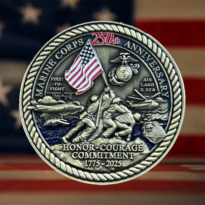 🔥🔥🔥LAST DAY 67%OFF-🪖 United States Marine Corps 250th Anniversary Challenge Coin