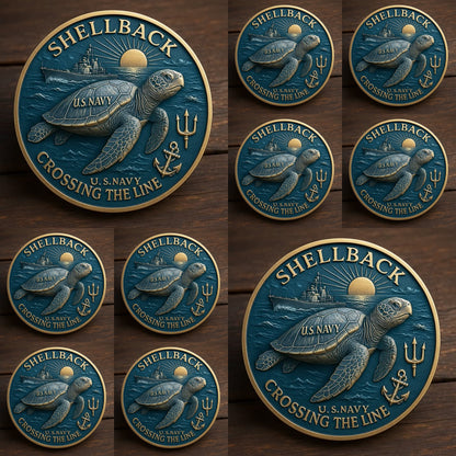🏆Flash Sale 60% OFF - 🐢⚓Navy “Shellback” Challenge Coin