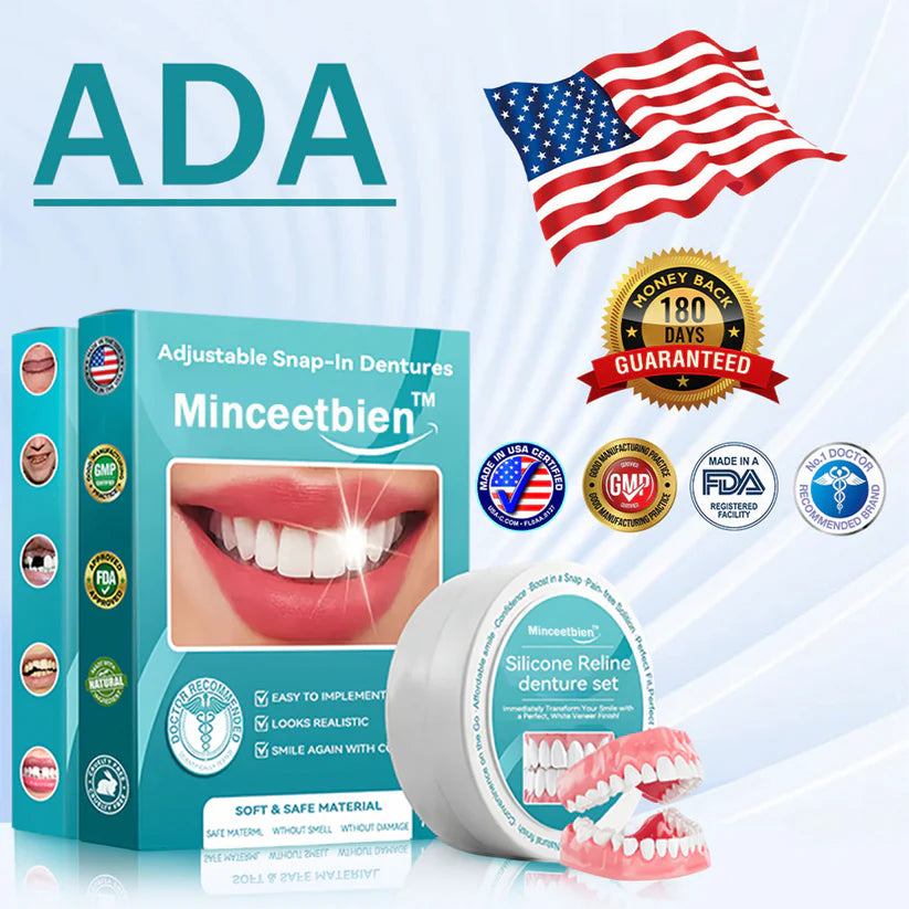 Minceetbien™🗽🗽 Silicone Reline Denture Set (⏰Limited Time 80% Off - Last 30 Minutes ⏰)