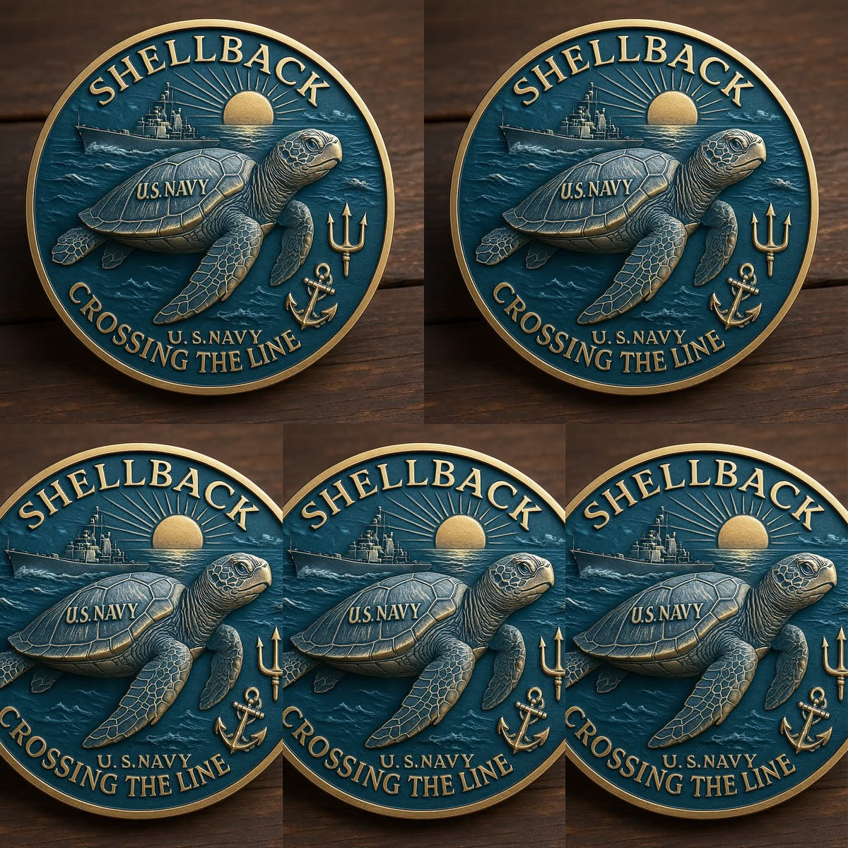 🏆Flash Sale 60% OFF - 🐢⚓Navy “Shellback” Challenge Coin