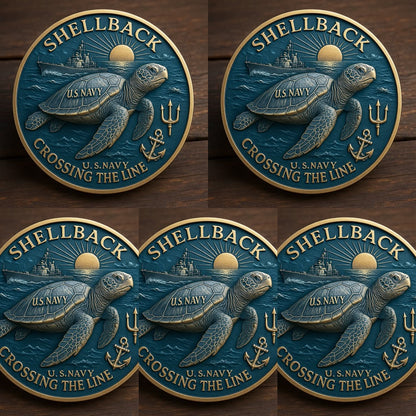 🏆Flash Sale 60% OFF - 🐢⚓Navy “Shellback” Challenge Coin