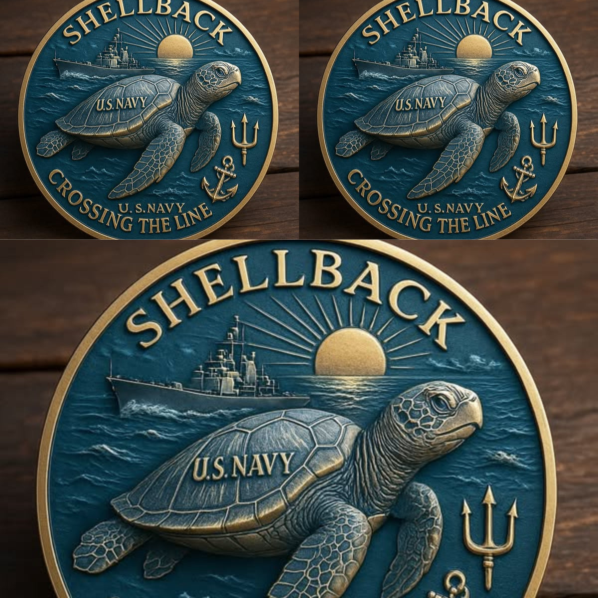 🏆Flash Sale 60% OFF - 🐢⚓Navy “Shellback” Challenge Coin