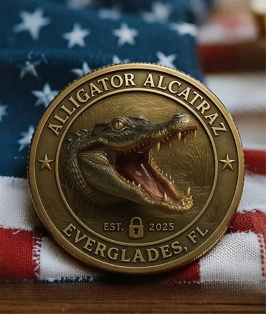 🏆Flash Sale 60% OFF - 🗽🐊Alligator Alcatraz Humor Collectible Coin