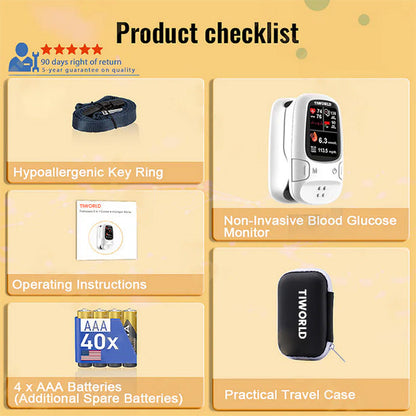 🎅CHRISTMAS HOT SALE Ends Today: 70% OFF!-Tiworld™ Develops Newly Launched Non-Invasive Smart Glucose Meter 🔥made in the USA🔥