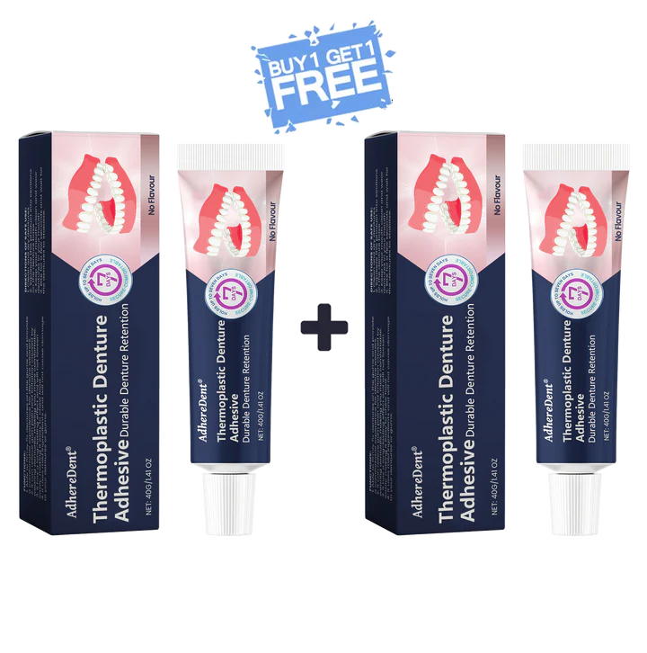 AdhereDent® Thermoplastic Denture Adhesive ⏳ Durable Denture Retention