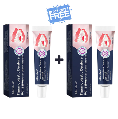 AdhereDent® Thermoplastic Denture Adhesive ⏳ Durable Denture Retention