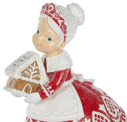 Christmas Ornaments Resin Santa Claus with Gingerbread House