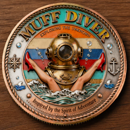 🏆Flash Sale 60% OFF - 🍻 “Muff Diver – Exploring the Realm of Adventure” Commemorative Coin ⚓️