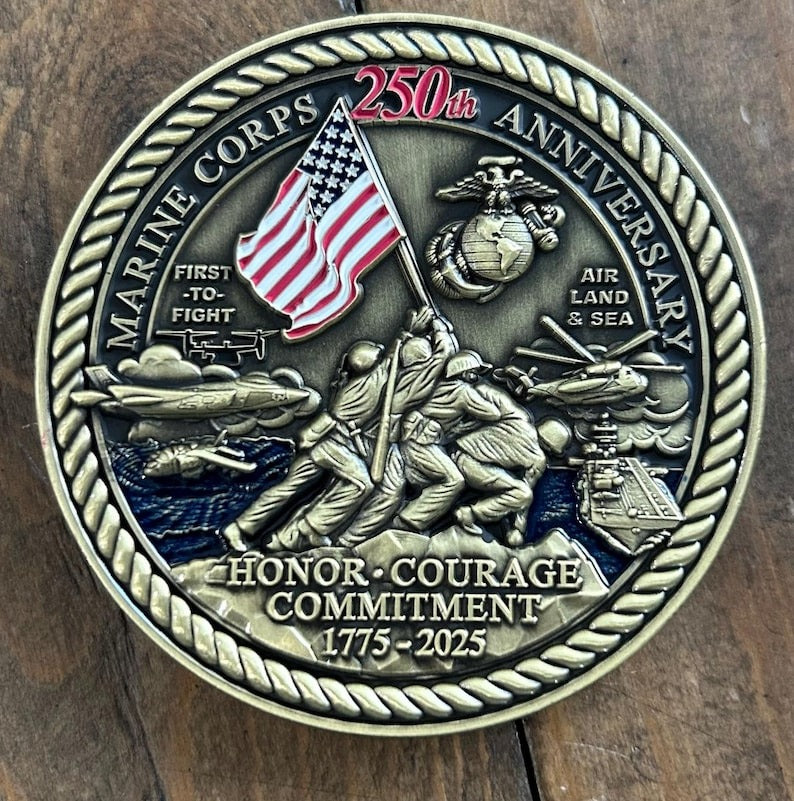 🔥🔥🔥LAST DAY 67%OFF-🪖 United States Marine Corps 250th Anniversary Challenge Coin