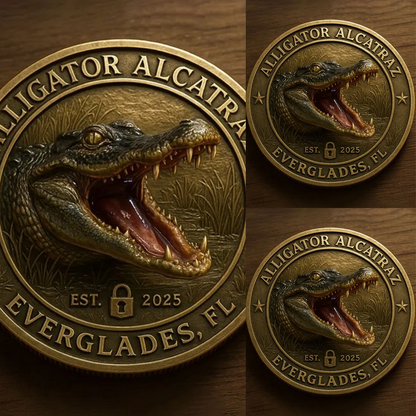🏆Flash Sale 60% OFF - 🗽🐊Alligator Alcatraz Humor Collectible Coin