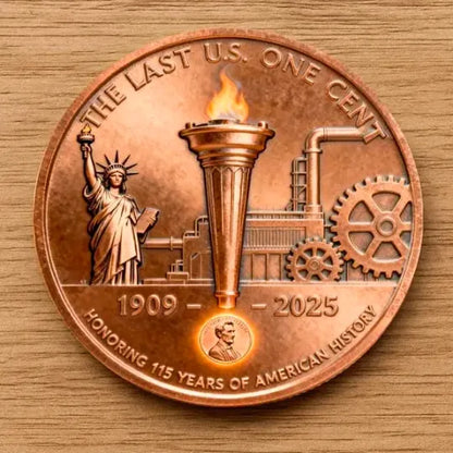 🎉Last Day 49% OFF -"Lincoln Final Penny –11/12 Philadelphia Mint Limited Edition Collectible Coin🪙