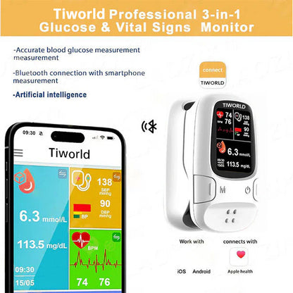 🎅CHRISTMAS HOT SALE Ends Today: 70% OFF!-Tiworld™ Develops Newly Launched Non-Invasive Smart Glucose Meter 🔥made in the USA🔥