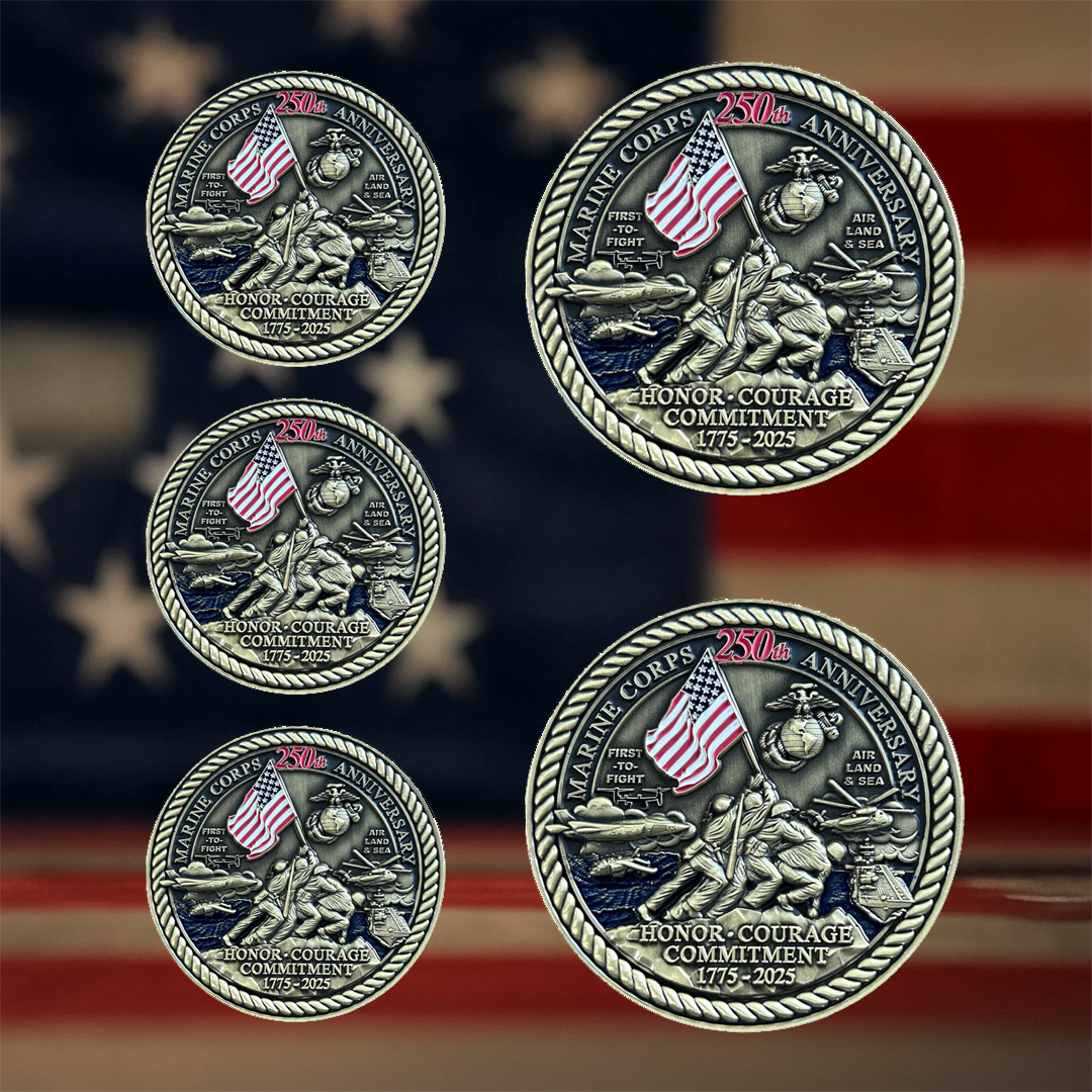🔥🔥🔥LAST DAY 67%OFF-🪖 United States Marine Corps 250th Anniversary Challenge Coin