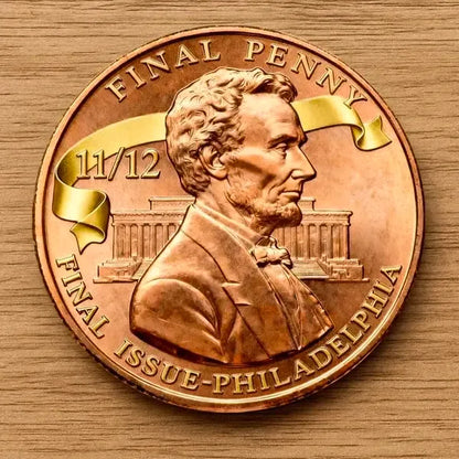 🎉Last Day 49% OFF -"Lincoln Final Penny –11/12 Philadelphia Mint Limited Edition Collectible Coin🪙