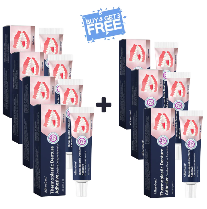 AdhereDent® Thermoplastic Denture Adhesive ⏳ Durable Denture Retention