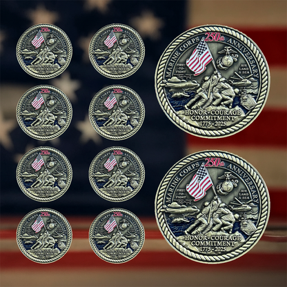 🔥🔥🔥LAST DAY 67%OFF-🪖 United States Marine Corps 250th Anniversary Challenge Coin