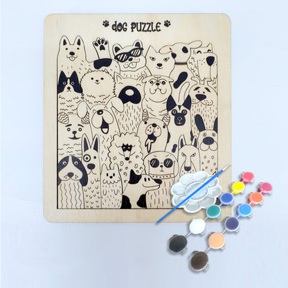 Stacking Cat, Dog, Farm Park, Little Monster Coloring Book Alien Jigsaw Puzzles