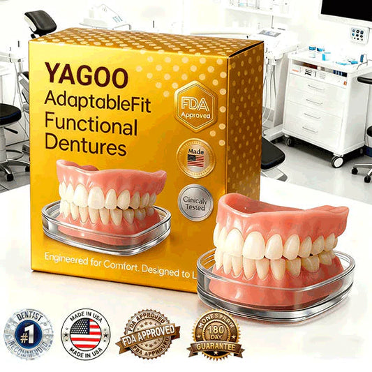 🌎Ends Today: 70% OFF! ⏰Yagoo™ Medical Full Denture with Strong Suctiond