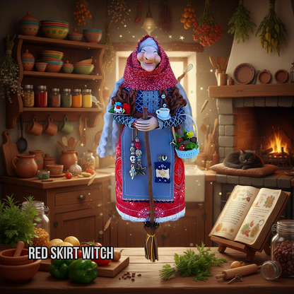 🧙 Handmade Kitchen Witch Doll