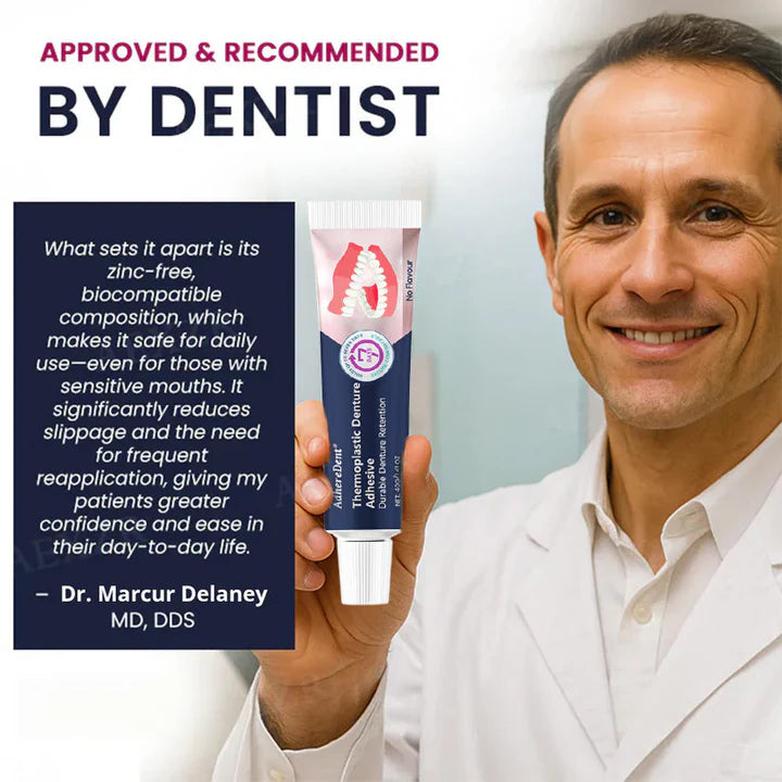 AdhereDent® Thermoplastic Denture Adhesive ⏳ Durable Denture Retention