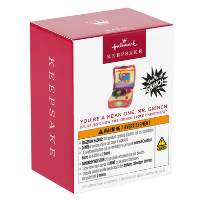 Dr. Seuss's How the Grinch Stole Christmas!™ You're a Mean One, Mr. Grinch Ornament With Light and Sound