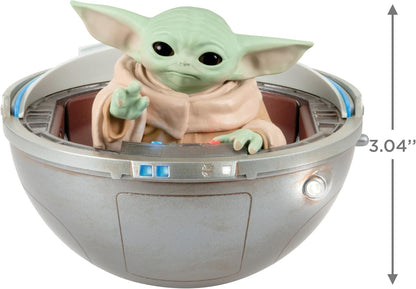 The Mandalorian Grogu in Hovering Pram With Light, Sound and Motion