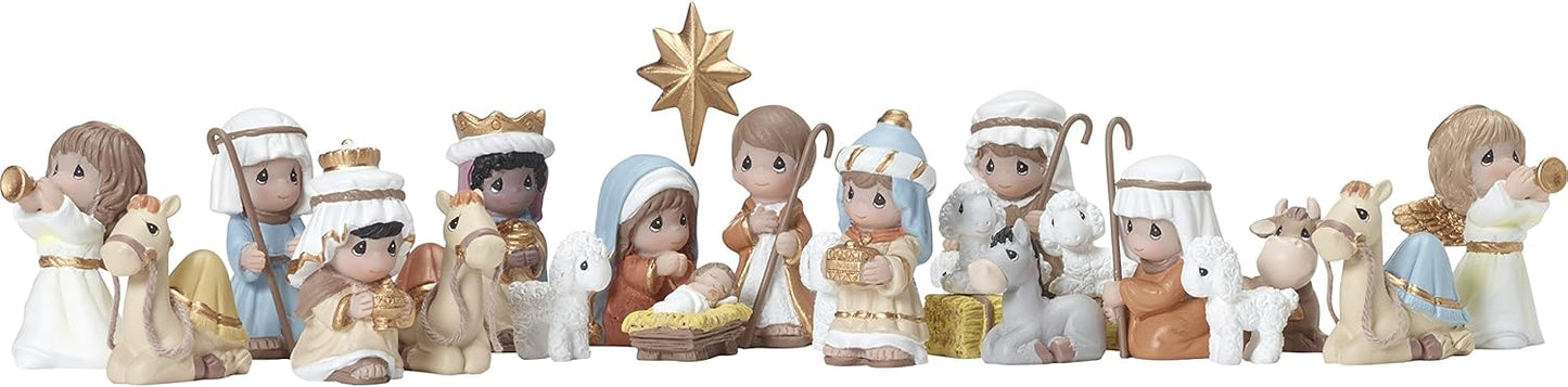 Precious Moments Nativity Advent Calendar With Mini Figurines and Storybook
