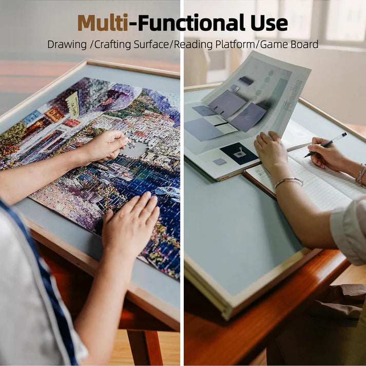 2-in-1 Rotating Tilted Jigsaw Puzzle Board