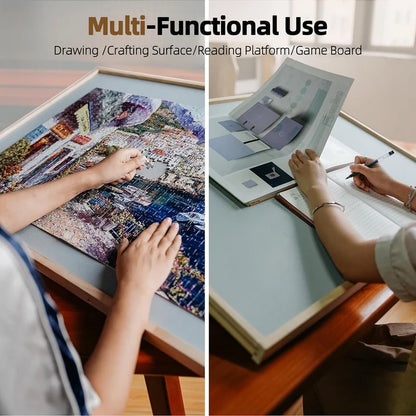 2-in-1 Rotating Tilted Jigsaw Puzzle Board
