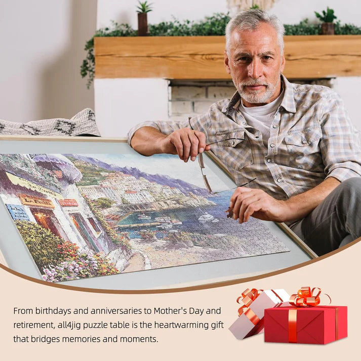 2-in-1 Rotating Tilted Jigsaw Puzzle Board