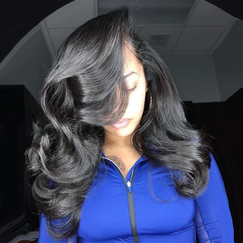 Brazilian Long Hair Black Water Wave Wig