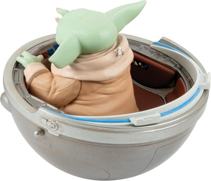 The Mandalorian Grogu in Hovering Pram With Light, Sound and Motion