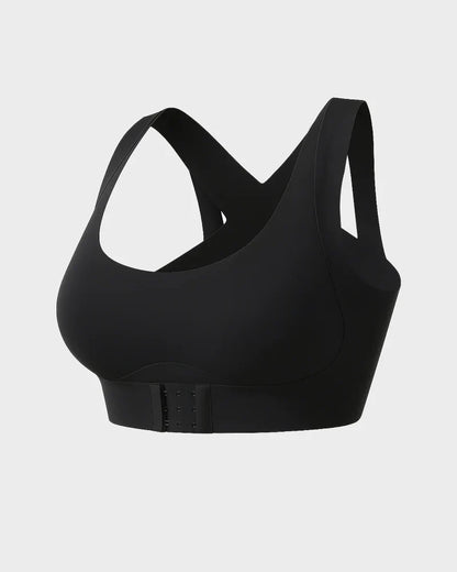 Front Closure Cross-Back Wireless Posture Bra