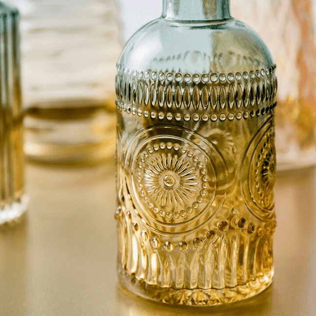 Gradient Glass Bottle Vases