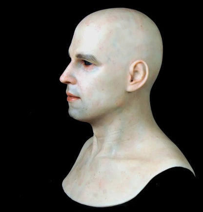 Kieran Hyper realistic, Full Face Silicon Mask with hair