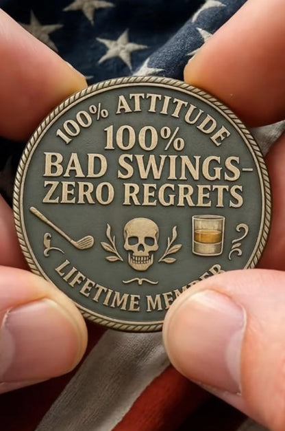 Over Par Old Bastards Golf Coin