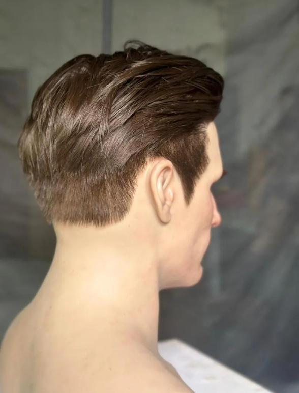 Curtis Hyper realistic, Full Face Silicon Mask with hair