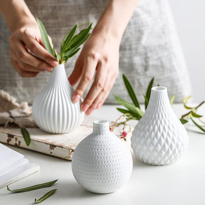 Raindrop Vases with Texture
