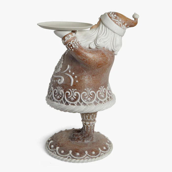 Christmas Ornaments Resin Santa Claus with Gingerbread House