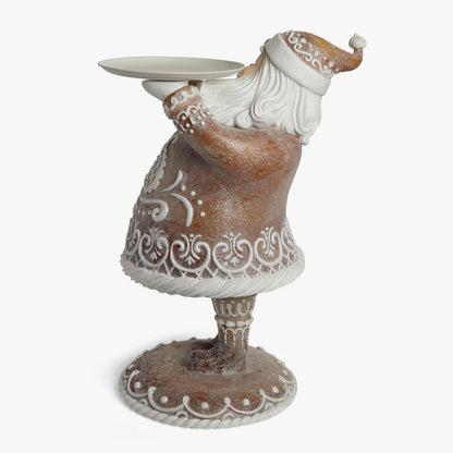 Christmas Ornaments Resin Santa Claus with Gingerbread House