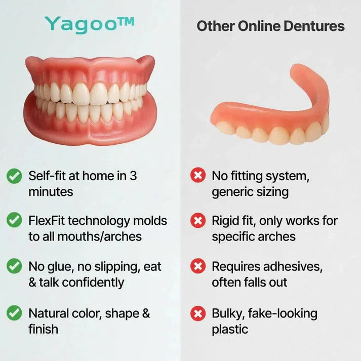 🌎Ends Today: 70% OFF! ⏰Yagoo™ Medical Full Denture with Strong Suctiond🦷Obtain American Dental Association (ADA) Certification
