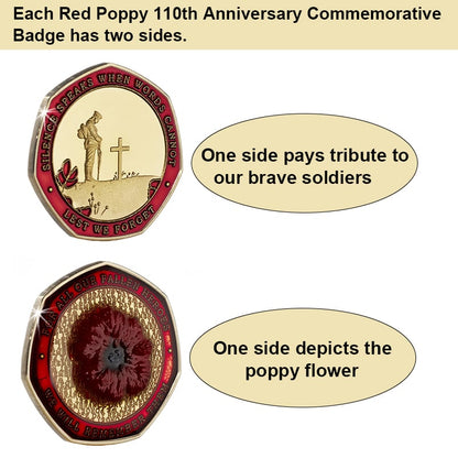 Limited Edition - Red Poppy Heroes Commemorative Coins