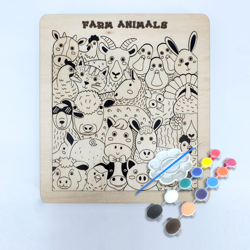 Stacking Cat, Dog, Farm Park, Little Monster Coloring Book Alien Jigsaw Puzzles